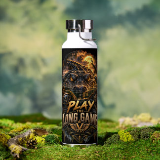 Botella De Agua VLLC Play The Long Game Motivation Crocodile 