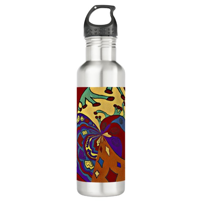 Botella De Agua Volar hacia arriba (Anverso)