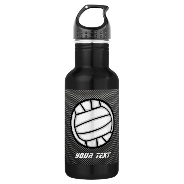 Botella De Agua Voleibol de fibra de carbono falso (Anverso)