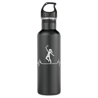 Botella De Agua Voleibol Heartbeat Gracioso Regalo Deportivo Volei