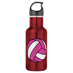 Botella De Agua Voleibol rosado