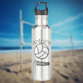 Botella De Agua Voleibol Y Red Personalizados