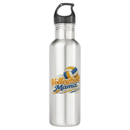 Botella De Agua Volleyball Mama Water Bottle (Retro Script)