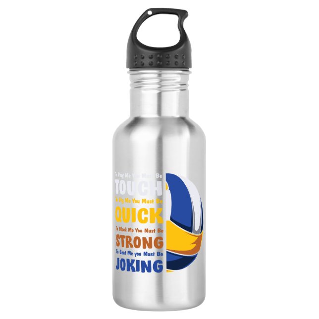 Botella De Agua Volleyball Player | You Must Be Strong (Anverso)