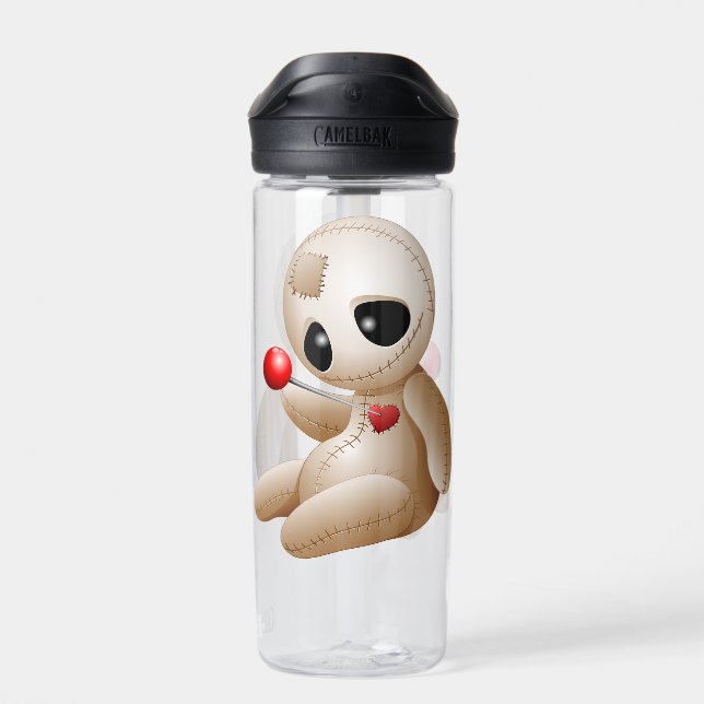 Botella De Agua Voodoo Doll Personalizado enamorado (Atrás)