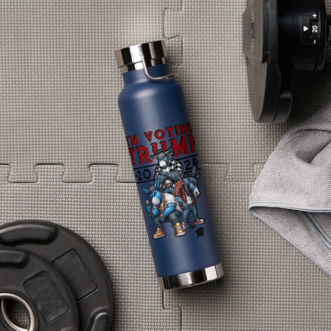 Botella De Agua VOTO por TRUMP 2024 (Gimnasio)
