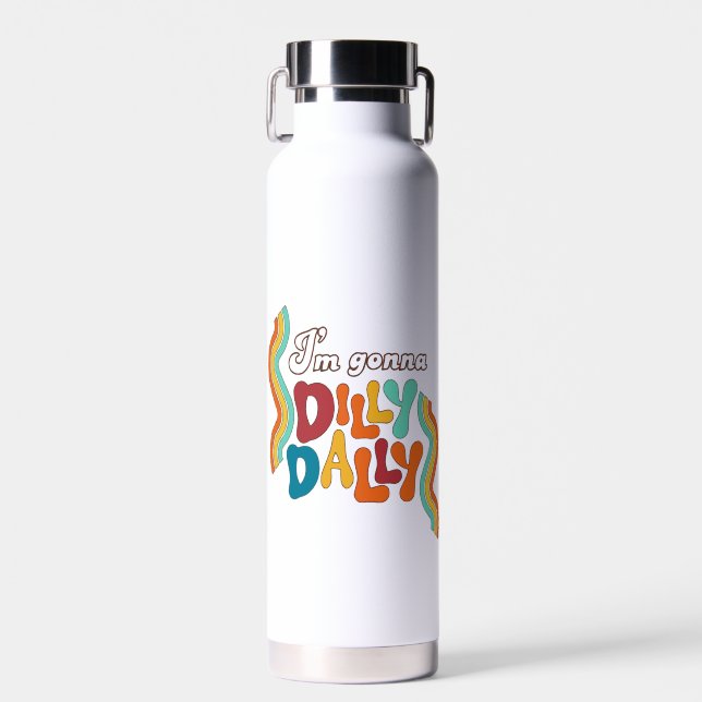 Botella De Agua Voy a Dilly Dally (Delantero)