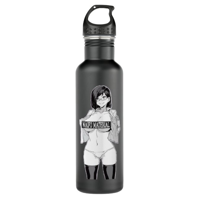 Botella De Agua Waifu S icker Anime Classic      (Anverso)