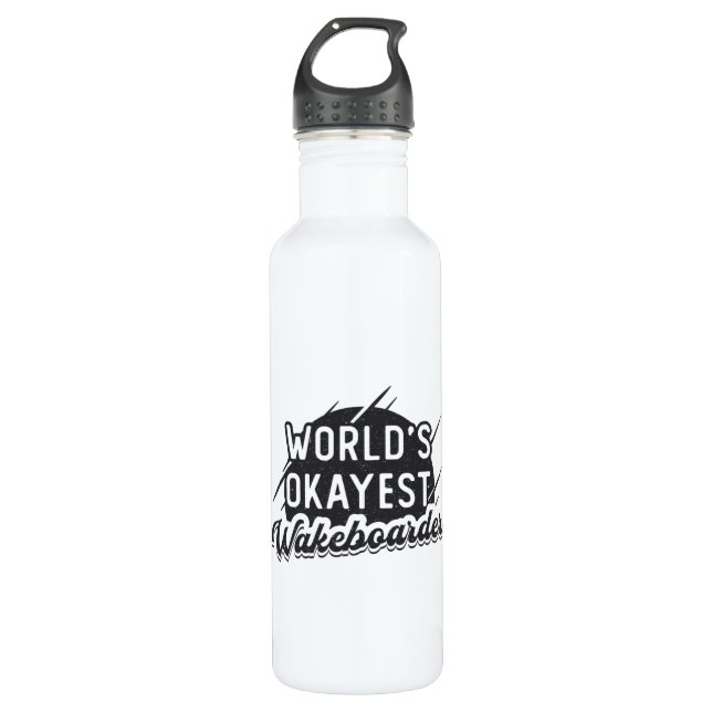 Botella De Agua Wakeboard Wakeboard Wakeboard Wakeboard Wakeboard, (Anverso)