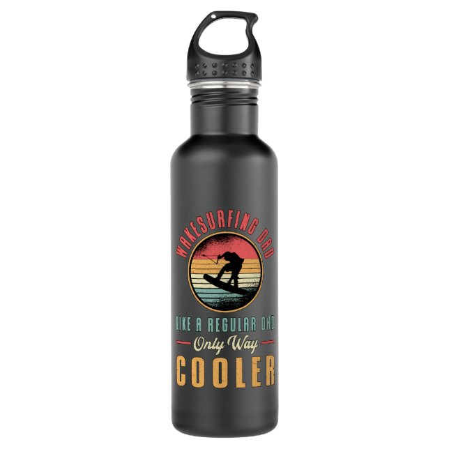 Botella De Agua Wakeboard Wakesurfing Dad Wakeboarder Wakeboard (Anverso)