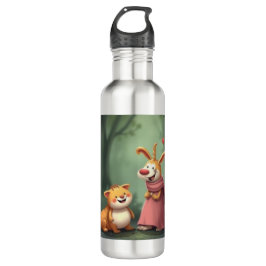 Botella De Agua „Waldfreunde voller Herz – Ein magisches Treffen“