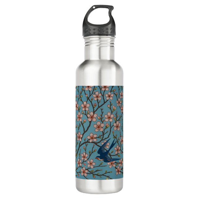 Botella De Agua Walter Crane Almond Blossom y Swallow (Anverso)