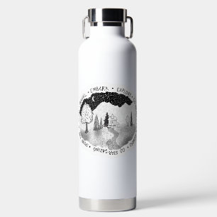 Botella De Agua Wanderlust por los amantes de la naturaleza y aven