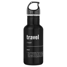 Botella De Agua WanderTag - Botella Minimalista de agua negra