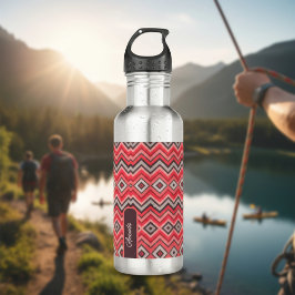 Botella De Agua Warm Chevron