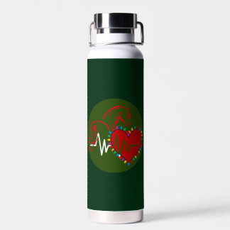 Botella De Agua Water Bottle Christmas Logo