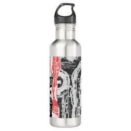 Botella De Agua Water Bottle – Friction Lands Abstract Design
