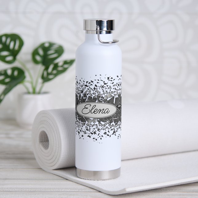 Botella De Agua Water Bottle personalizado con trozos  dispersos  (Yoga)