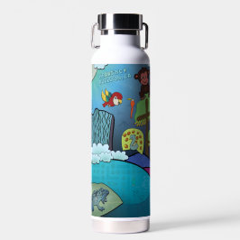 Botella De Agua Water Bottle - Tropical Wild Side!
