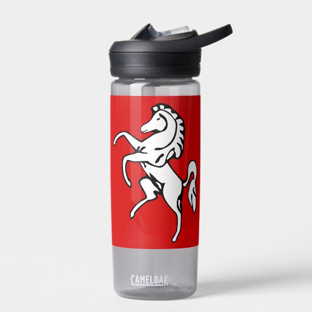 Botella De Agua Water bottle with flag of Kent County, England (Izquierdo)