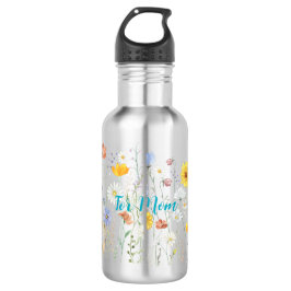 Botella De Agua Water Bottle with Garden Design and Mother's Day Q