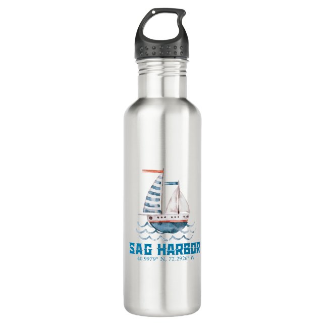Botella De Agua Water Bottle with Sag Harbor logo (Anverso)