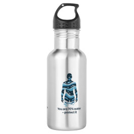 Botella De Agua Water Conservation Eco Awareness Design