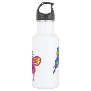 Botella De Agua Watery Butterfly