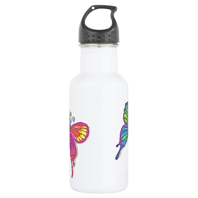 Botella De Agua Watery Butterfly (Anverso)