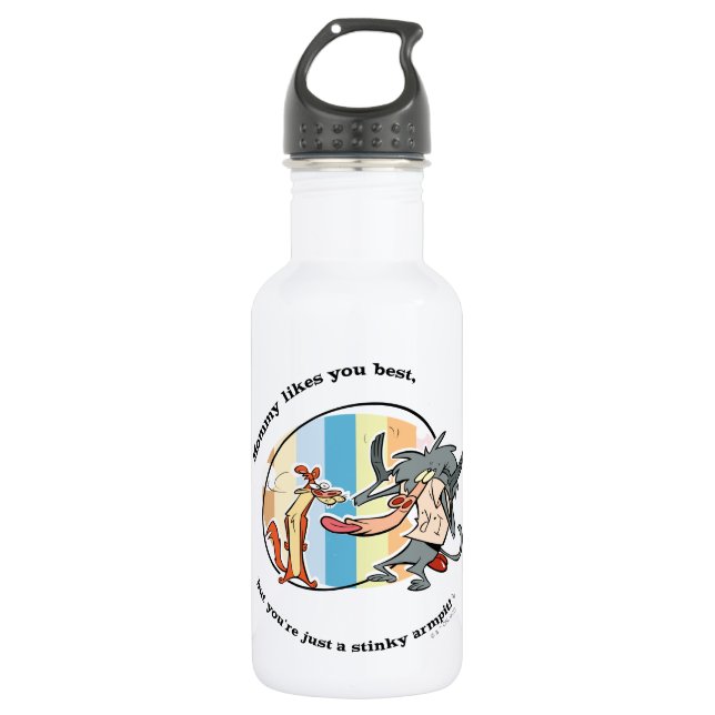 Botella De Agua Weasel & Baboon "Mommy Likes You Best" (Anverso)