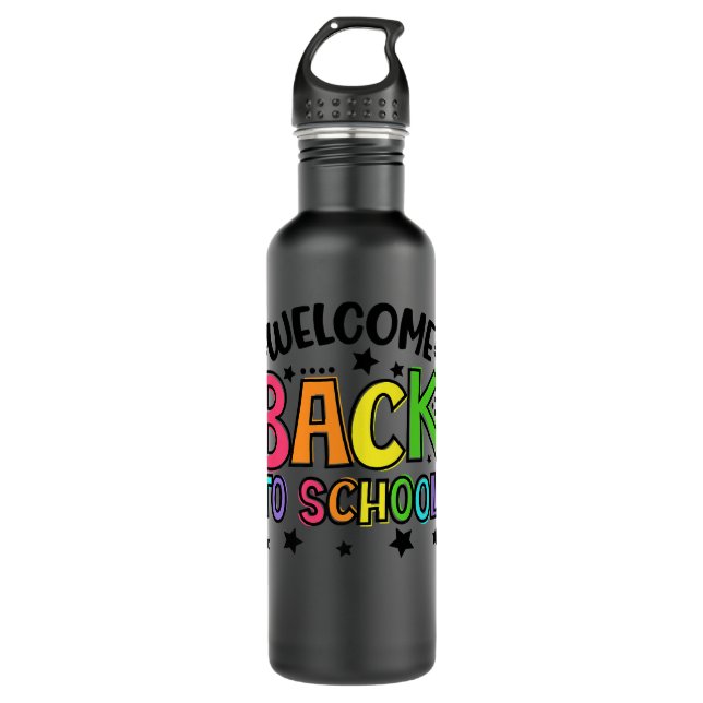 Botella De Agua Welcome Back To School Design for School Staff Pre (Anverso)