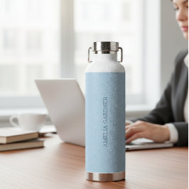 Botella De Agua Wellness Waters Water Bottle - Powder Blue