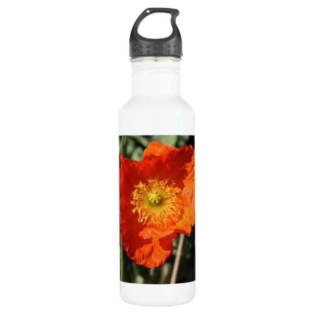 Botella De Agua Welsh Poppy (Naranja) (Anverso)