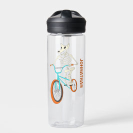 Botella De Agua Werewolf Skeleton on a BMX Bike Personalized