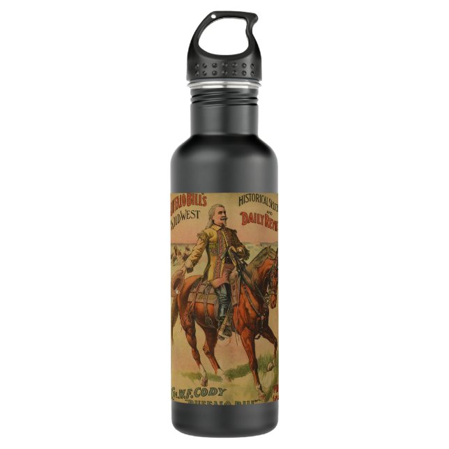 Botella De Agua Western Buffalo Bill Wild West (Anverso)