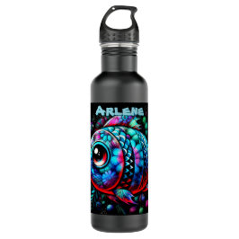 Botella De Agua Whimsical Big-Eyed Fish Nautical Personalized