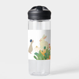 Botella De Agua Whimsical Bunny & Bird in Bloom - Cuidada Primaver