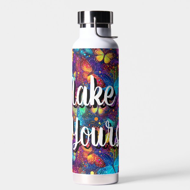 Botella De Agua Whimsical Butterfly Dream Aesthetic Water Bottle (Izquierdo)