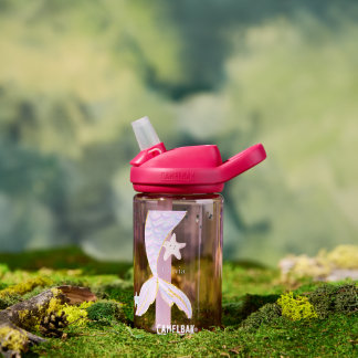 Botella De Agua Whimsical Watercolor Purpurina Mermaid