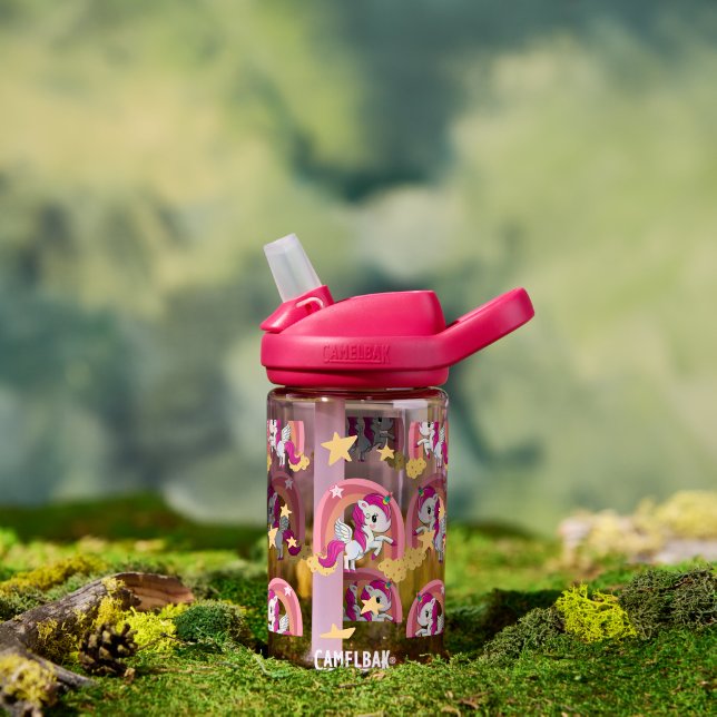 Botella De Agua Whimy Rainbow Unicorn (Al aire libre)