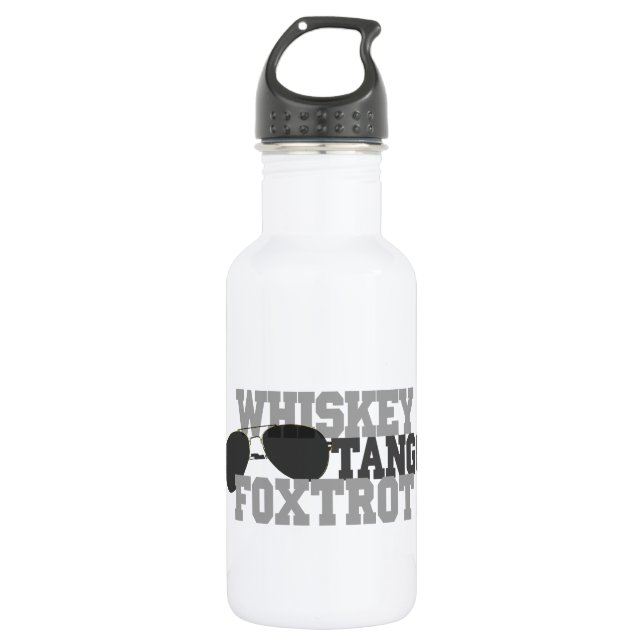 Botella De Agua Whiskey Tango Foxtrot - Aviones (Anverso)