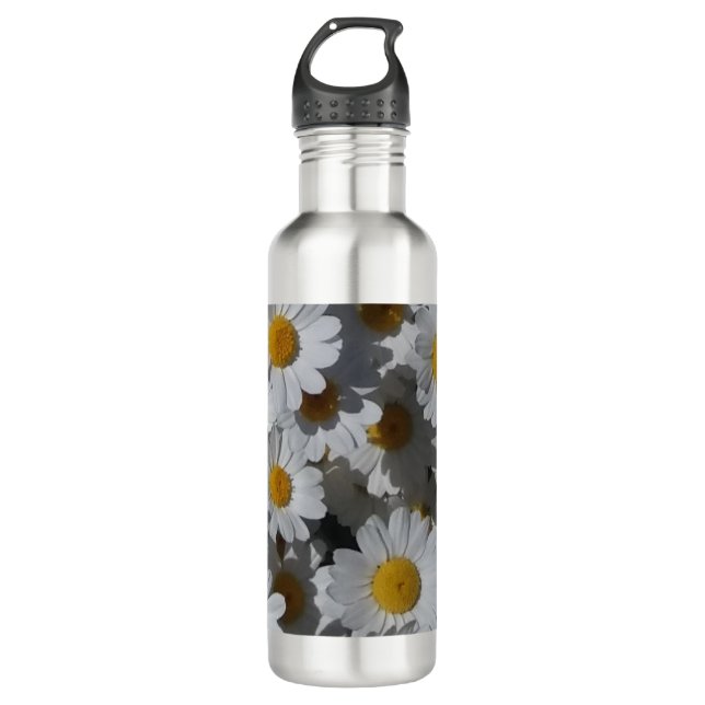 Botella De Agua White Daisies (Anverso)