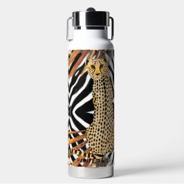 Botella De Agua Wild Cheetah - African Wildlife Water Bottle