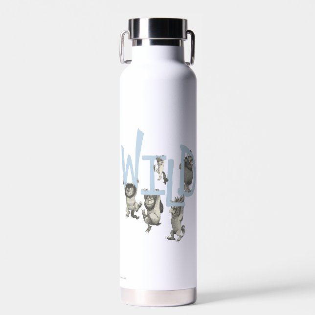 Botella De Agua WILD | Cosas salvajes y Max - Azul (Delantero)