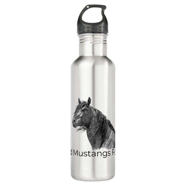 Botella de agua Wild Mustangs Forever (Anverso)