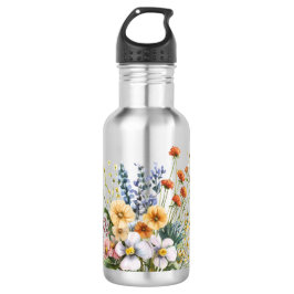 Botella De Agua Wildflowers stainless steel water bottle. 