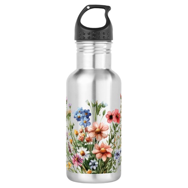 Botella De Agua Wildflowers & Stainless steel water bottle. stainl (Anverso)