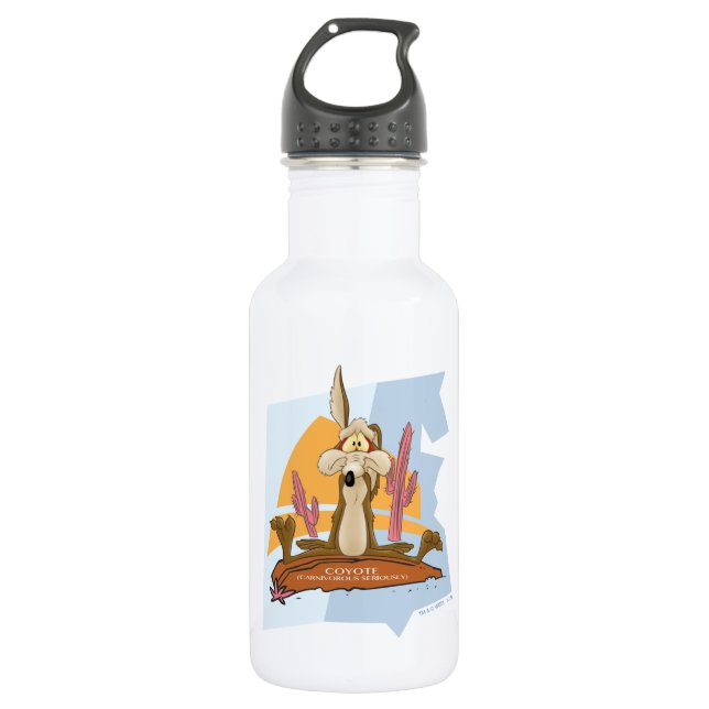 Botella De Agua WILE E. COYOTE™ (Carnívoro en serio) (Anverso)