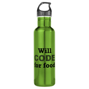 Botella De Agua Will Code For Food Liberty Bottle