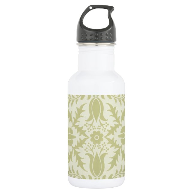 Botella De Agua William Morris Borage Boda Soft Green (Anverso)